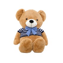 블랑가또 대형 곰 인형, 120cm, 브라운 레드 스웨터 리본