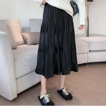 겟잇블루 패션 캐주얼 A 라인 루즈 핏 티어드 임부복 스커트