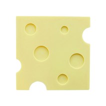 리본제이 치즈 실리콘 냄비받침, 라이트옐로우, 1개