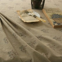 프로방스 데이 테이블보, 내츄럴 + 바이올렛, 직6인