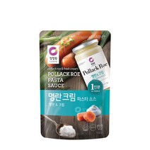 청정원 싱글 파우치 명란 크림 소스, 150ml, 150g, 1개