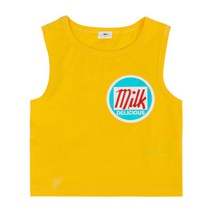 마미버드 아동용 밀크 민소매 티셔츠