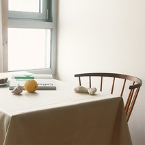 한스코디 오트밀 린넨 방수 테이블보, 행사용(140 x 210 cm)