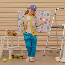 아베끄뚜아키즈 아동용 플레이 코튼 배기팬츠