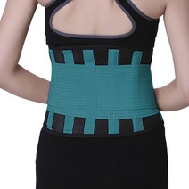리치덕 통기성 허리보호대 청록 S, 1개