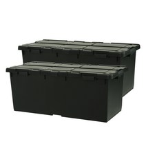 라이피스트 이지오프 대용량 리빙박스 80L, 2개, 블랙