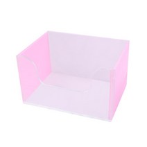 햄스터 목욕통 겸용 사각 아크릴 화장실, 핑크, 1개