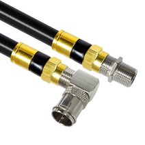 마하링크 골드 고급형 RF 안테나 5C 꺾임 연장 동축 케이블, MLZ-GRLA030(블랙)