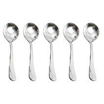 윌리브 스텐 니노 커트러리 화채 빙수스푼, 실버, 5개