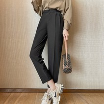 패션풀 여성용 쇼든 버튼 핀턱 슬랙스 27095
