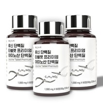 백년누리 류신 단백질 타블렛 프리미엄 아미노산 단백질 60g, 60정, 3개