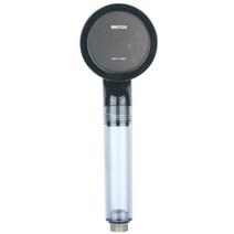 제일바스 미세홀정수필터 샤워헤드 블랙, 1개