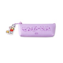 BT21 키링 삼각파우치, 퍼플, 1개