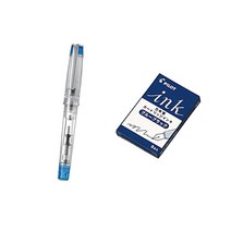 파이롯트 프레라 이로아이 만년필 + 카트리지 5p 세트, CM, TLB(만년필), 블루블랙(카트리지)