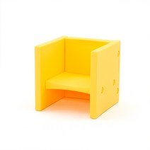 에듀플레이 다기능 스마트 큐브 유아의자, 허니옐로우