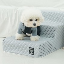 레드퍼피 반려동물 프랑스아 밀런 펫스텝 3단, 그레이