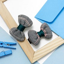딜라이 통통리본 집게핀2p