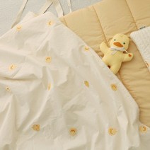 쉐베베 유아용 자수 콤비 극세사 블랭킷, 쉐덕이