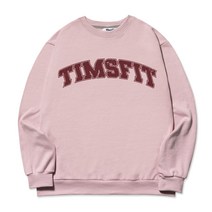 팀스핏 남성용 웨이브 빅로고 고중량 맨투맨 티셔츠