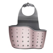 모나코올리브 싱크수전 물빠짐 벨팅 수세미 홀더, 핑크, 1개