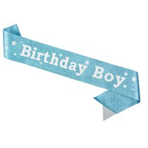 이자벨홈 생일축하 어깨 끈 배너띠, 블루소년, 1개