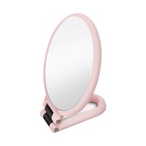 코쿼드 양면 화장 탁상거울 15배, 핑크
