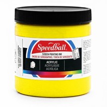스피드볼 아크릭 실크스크린 잉크, Process Yellow, 236ml