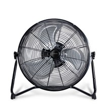 유니맥스 대형 자동 회전형 공업용 선풍기 40cm, UMF-2022D, 블랙