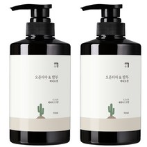 살림백서 오푼티아 & 밤부 바디로션 베베머스크향, 2개, 500ml