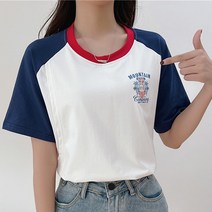 에스텔라 투톤 임산부 모유수유 가능 상의 반팔 CHS146