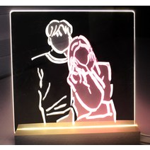 아이두 DIY 그리는 무드등 중, 혼합색상