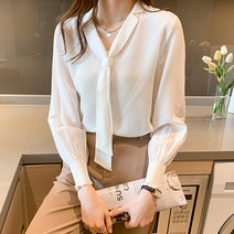 어썸풀 머즈 타이 블라우스