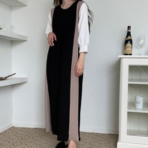 후니네 루니 임산부 배색 원피스