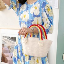 고앤비 손잡이 라탄 왕골백 BG303