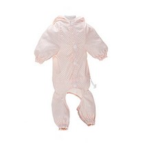 블루팩토리 반려견 도트 레인코트 BF080, 연핑크