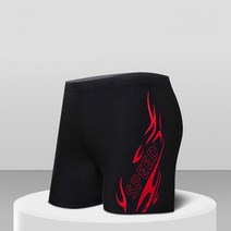 마켓피아 남성용 수영 팬츠, 49 무늬 3번 레드