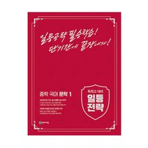 일등전략 중학 국어 문학 1(2023):특목고 대비, 천재교육