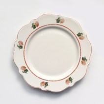 위즐리 빈티지 엔틱 브런치 접시 2p, 6 피치 플라워