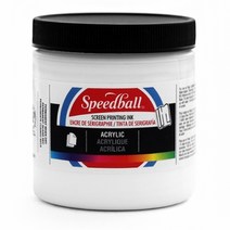 스피드볼 아크릭 실크스크린 잉크, White, 236ml