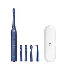 마이딘 소닉 클린 음파 전동칫솔 + 케이스 + 칫솔모 4p, MET-01(네이비)