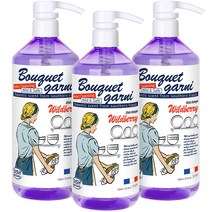 부케가르니 에코 주방세제 와일드베리향, 750ml, 3개