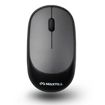 맥스틸 GM 무선 블루투스 무소음 마우스, GM-BM101B, 블랙