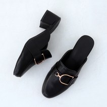 제이랑 여성용 골드 버클 블로퍼 힐 5cm