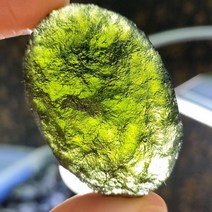운석 METEORITE 수집 광물 몰다비테 천연 체코 임팩트 유리 거친 돌 크리스탈 에너지 스톤 30g 1 개, 3.1316g