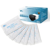 바이얼리 국산 비말방지 3중 MB필터 국내인증 (개별포장)일회용마스크 블랙/화이트 50매 100매, 화이트100매