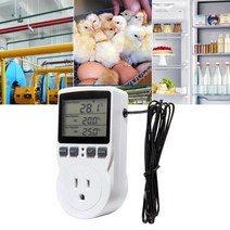 온도조절콘센트 Smart 온도 조절러 모듈 16A 230V 빅사이즈 스크린 LCD 디스플레이 디, Eu Plug