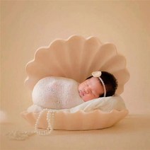 조갯속 진주컨셉 아기사진 베이비스튜디오 소품 장식
