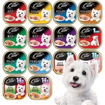 시저 주식캔 100g 강아지 사료 간식, 연어와감자 100g