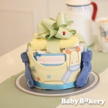 [기저귀케익] 옐로기린아 (출산선물 백일 돌) (베이비베이커리 본사 / 오후5시 이전 주문건 당일출고)