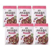 풀무원 하트 뮤즐리 시리얼 통곡물 320g 6개